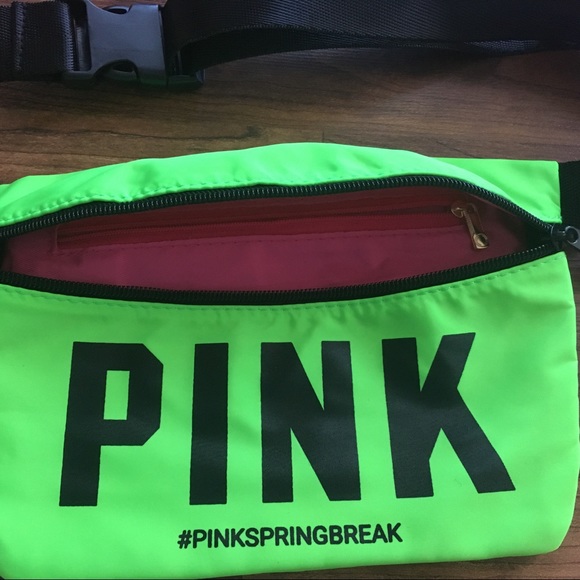 🆕✨ Victoria's Secret PINK Fanny Pack Waist Fluorescent Neon Belt Bag - Picture 2 of 3